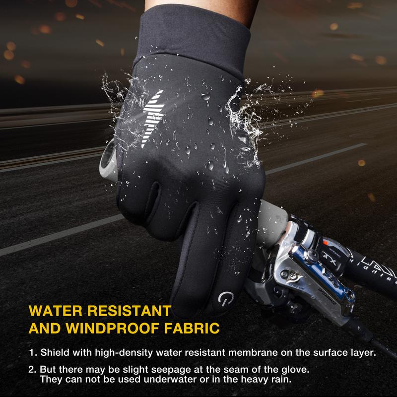 Winter Gloves Women Men Ski Gloves Liners Thermal Warm Touch Screen, Perfect for Cycling, Running, Driving, Hiking, Walking, Texting, Freezer Work, Gardening, and Daily Activities SRG102 winter gloves full finger