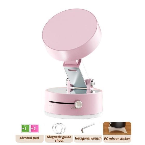 Vacuum Magnetic Suction Phone Holder, 2025 New Magnetic Suction Phone Mount, Foldable Portable Double-Sided Vacuum Magnetic adsorption Adjustable Mobile Phone Holder for All Phones